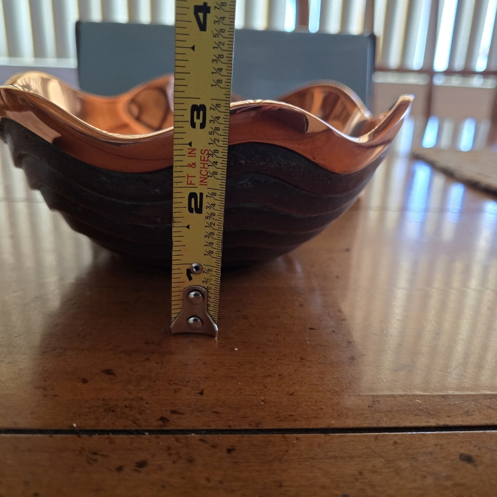 New Vintage 2000 Nambé Copper Canyon Bowl by Lisa Smith - Picture 8 of 12
